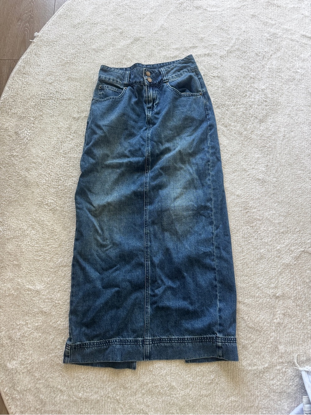 BDG Denim Maxi Skirt